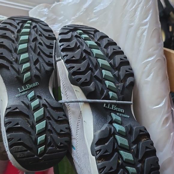 L.L. Bean Woman Gray and Teal Sneakers - Picture 4 of 5